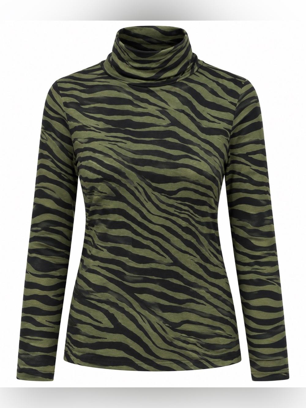 NWT Boden Zebra Print Tissue Turtleneck SZ US 4
